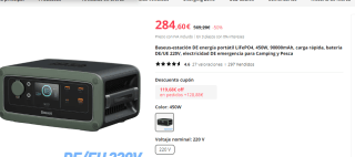 Baseus Estación de energía portátil 450W por 164.92€