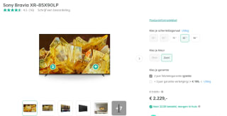 Sony Bravia XR-85X90L 85" voor €2229