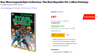 Star Wars Legends Epic Collection: The New Republic Vol. 1 (nieuwe print) @ Bol