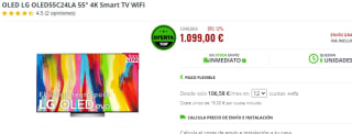 Smart TV OLED LG OLED55C24LA 55" 4K por 1099€