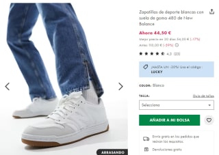 Hasta 60% + 30% Extra descuento en tu compra en tienda Asos