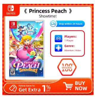Jeu Princess Peach: Showtime! sur Nintendo Switch à 35,16€