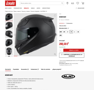 Casco HJC RPHA 12 fibra compuesta 22.06 por solo 280,58€