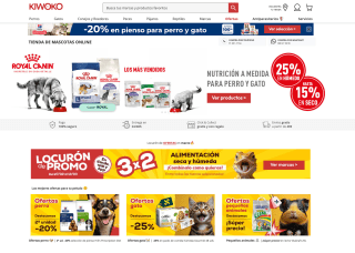 3x2 en Alimentación seca y húmeda determinadas marcas en Kiwoko