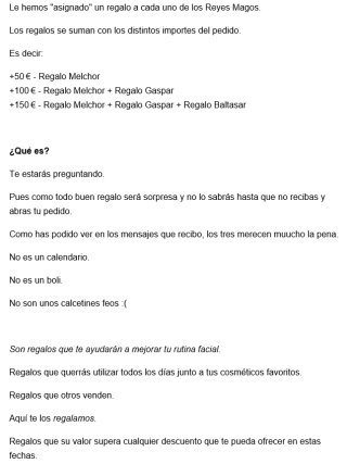 Regalos por compra en Artica