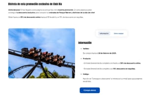 -35% de descuento online en Parque Warner por ser de club Dia