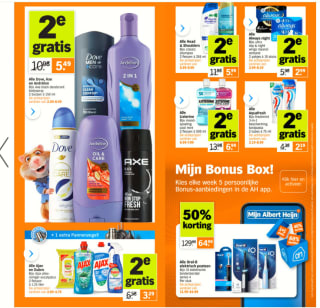 Albert Heijn Hamsterweken veel producten de 2de gratis