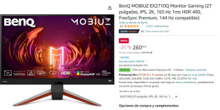 Monitor gaming BenQ MOBIUZ EX2710Q por 260.99€
