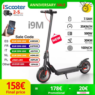 iScooter i9M 10 Inch Elektrische Step voor €159,16 bij AliExpress
