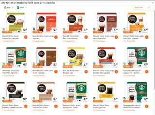 Dolce Gusto 3 pakken (vele keuzes) voor 9,99 euro