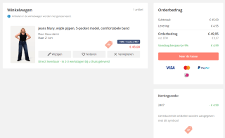 10% korting op jeans bij Ulla Popken