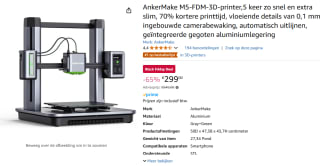 AnkerMake M5 - 3D Printer voor €299 bij Amazon