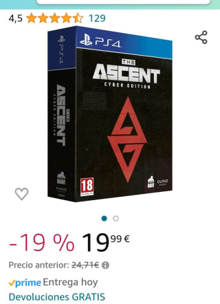 The Ascent: Cyber Edition PS4 por 19,99€.