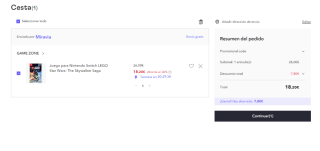 Juego Nintendo Switch Lego Star Wars: La Saga Skywalker por 18.2€