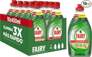 10 botes Fairy, Ultra Poder Lavavajillas Líquido a Mano 450 ml por 15,99€