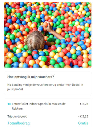 Tripper korting code voor €2,50 korting op alle deals