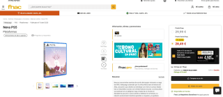 Neva PlayStation 5 por 28,49€ (socios) 29,99€ no socios