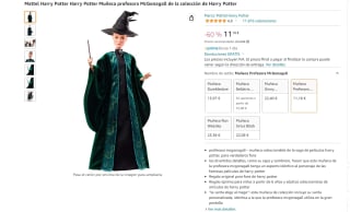 Muñeca profesora McGonagall de la colección de Harry Potter por 11,18€