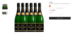 Pack de 6 botellas Prestige champagne brut de 75 cl por 99