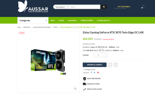 Zotac Gaming GeForce RTX 3070 Twin Edge OC LHR por 464,18