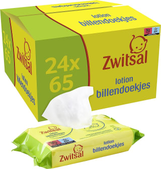 Zwitsal Lotion Billendoekjes voor milde reiniging van de babyhuid - 24 x 65 stuks voor €20 bij Ochama