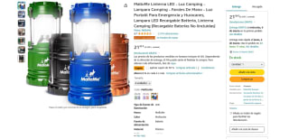 MalloMe 4 Lámparas Camping por 10,99€