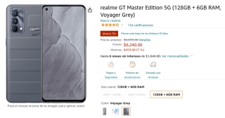 Realme GT Master Edition 5G a $6,240 en Amazon