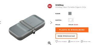 Orbitkey Nest Portable Organizer ash grey voor €59 bij Vanostassenenkoffers