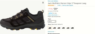 Jack Wolfskin Vojo 3 Texapore Low Wandelschoen voor €39,98 bij Amazon