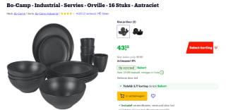Bo-Camp Industrial Orville 16-delig serviesset voor €43,12 bij Bol