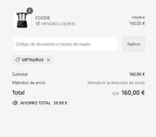 Robot Cocina Taurus Foodie Acero Inoxidable 1.500W - 3,5L - 31 Funciones + libro recetas por 160€