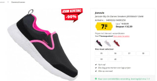 Jianzule Slip On Dames Sneakers voor €7 bij Sport Korting