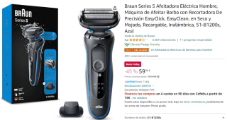 Braun Series 5 Afeitadora Eléctrica Hombre por 59,99€