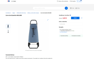Carro de Aluminio ROLSER por solo 3,20€