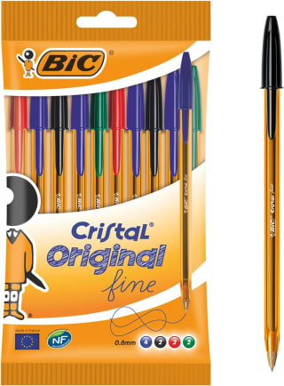 30 boligrafos BIC Cristal Original Fine por 9,90€