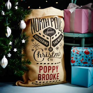 Free Personalised Christmas Sack for £2.99 at Handmade Christmas Co