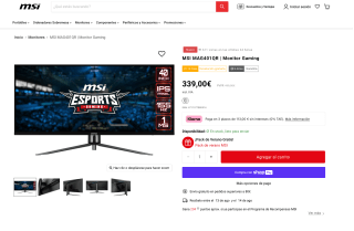 Monitor MSI MAG401QR Gaming por solo 339€