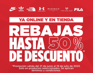 Rebajas hasta 50% descuento