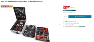 HBM 599 Delige Gereedschapskoffer, Gereedschapstrolly voor €52,49 bij HBM