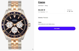 Reloj para Hombre Guess ODYSSEY por 82.8€