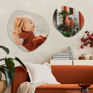 Wanddecoratie met organische vormen met 72% korting @ Fotocadeau