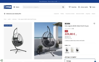 Silla Colgante BORK por 225€