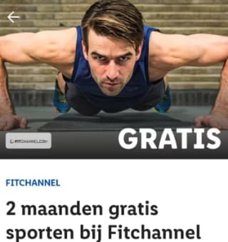 2 maanden Gratis fitchannel via de Lidl plus app