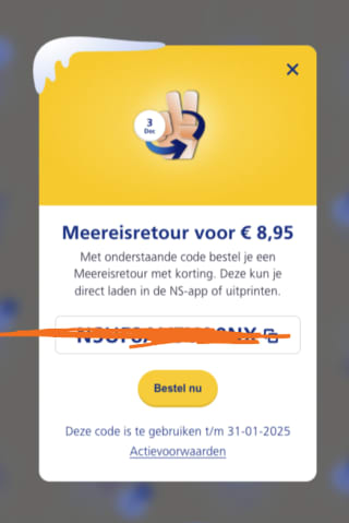 Wintercity bij NS ( gratis drank, meereisretour etc)