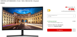 Samsung 27" Curved monitor S27C366EAU voor €139 bij Media Markt
