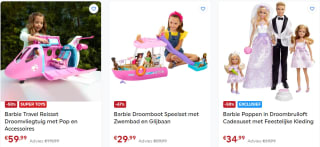 Tot 67% korting op veel Barbie items bij Smyths Toys