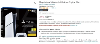 Sony Playstation 5 Slim Digital Edition voor €383,99 bij Amazon