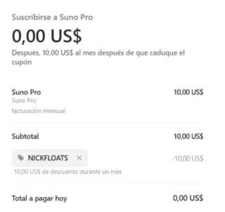 Crea tus propias canciones con Suno.ai 1 mes Gratis PRO Plan