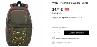 Mochila VANS 66 Supply por 24.99€