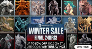 Myminifactory STL files voor 3D printer met 50% korting